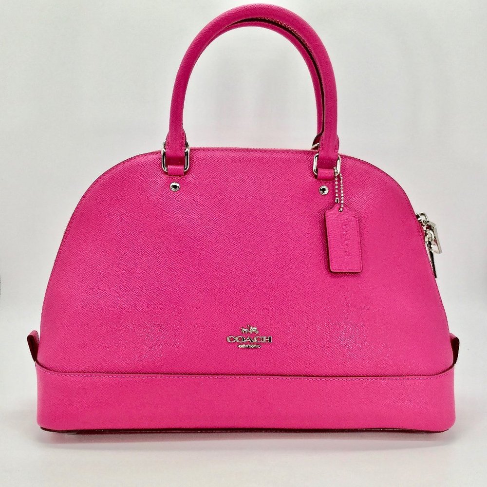 NWOT Coach Hot Pink Sierra Dome Satchel/Crossbody/Purse/Handbag_3